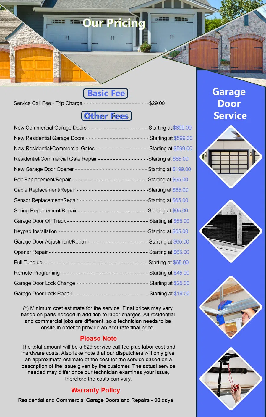 Metro Garage Door Repair Service Roseland, NJ 862-286-0654